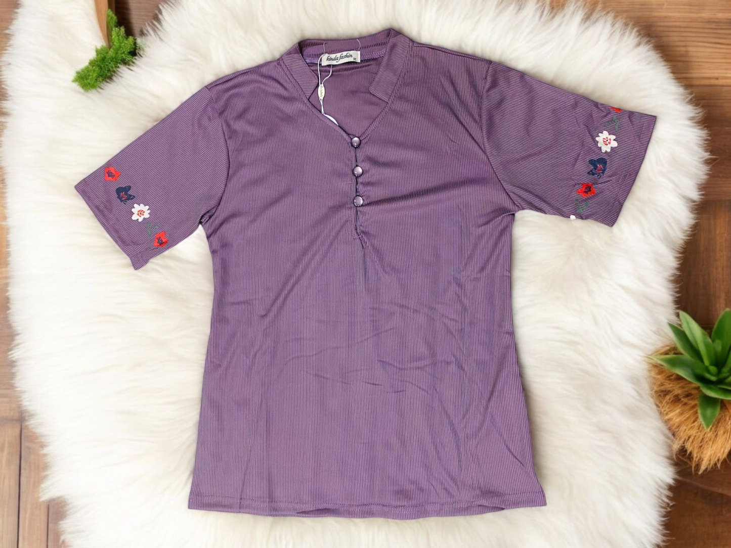 Plum Petal – Women's Printed Sleepwear Set