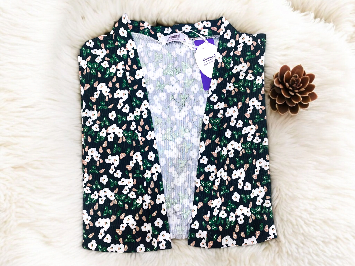 Emerald Bloom – 4-Piece Women's Sleepwear & Robe Set